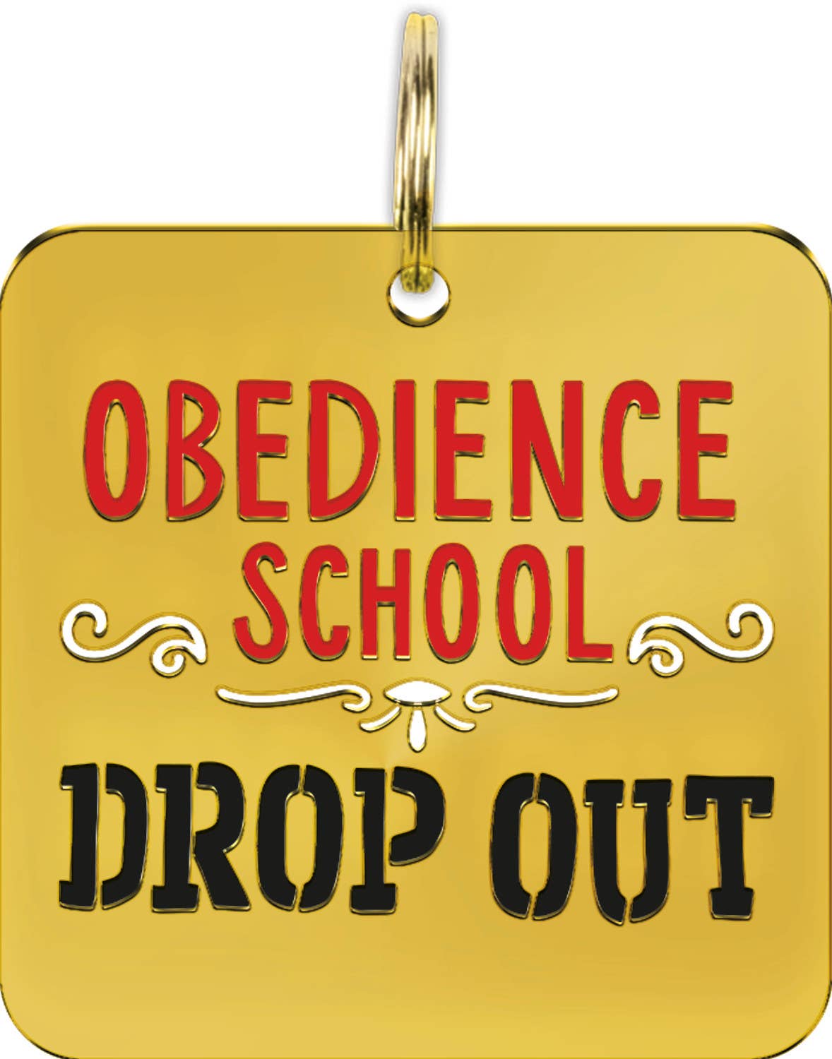 Obedience School Drop Out - Collar Charm