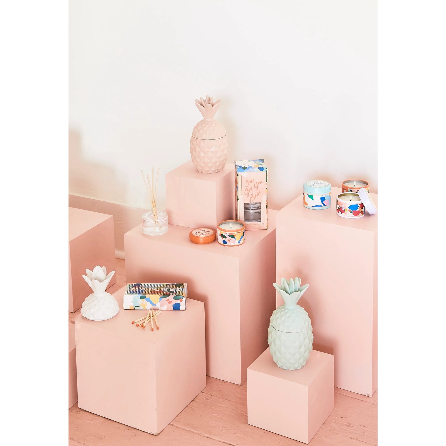 Coconut Milk Mango - Ceramic Pineapple Candle