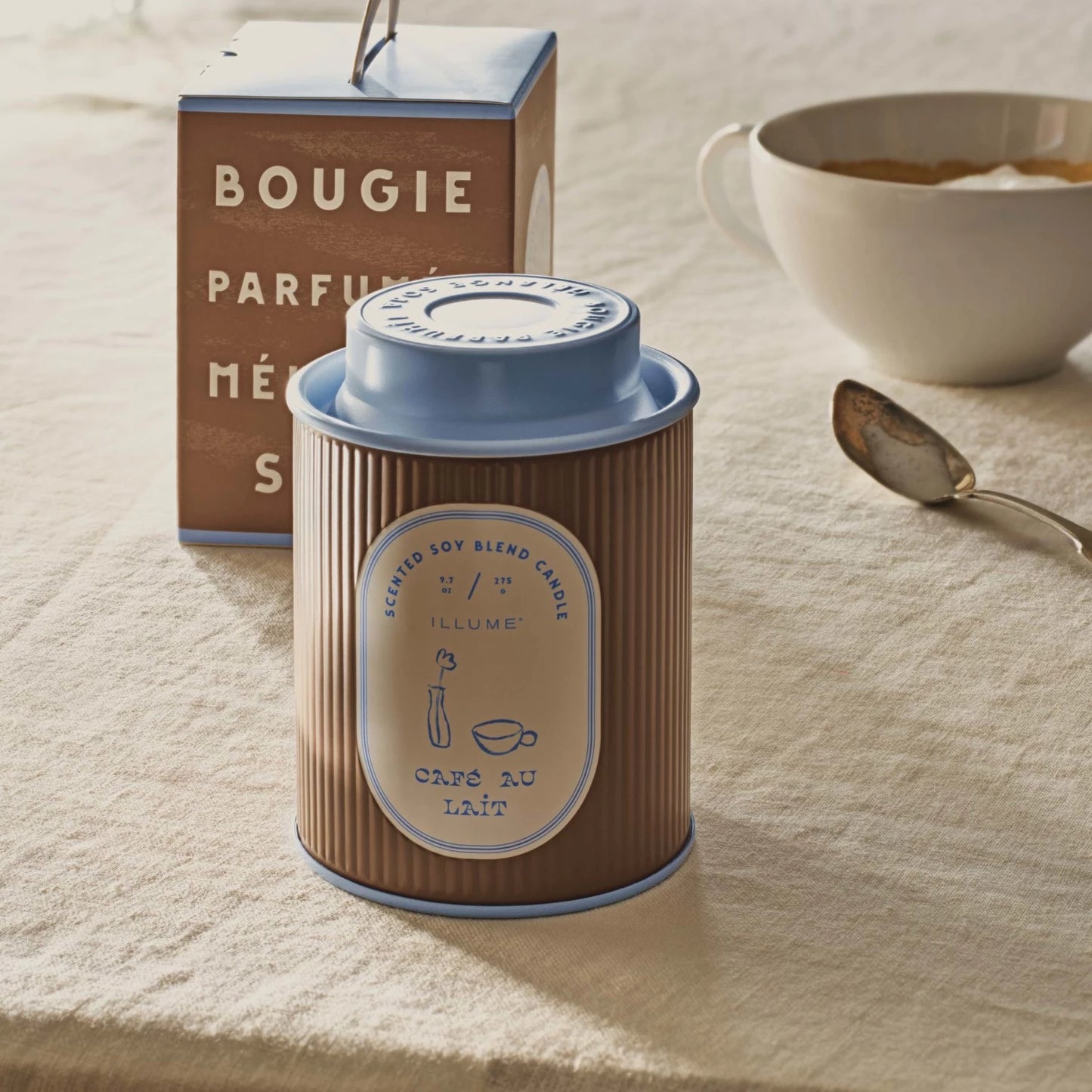 Cafe Au Lait - Patisserie Candle Tin