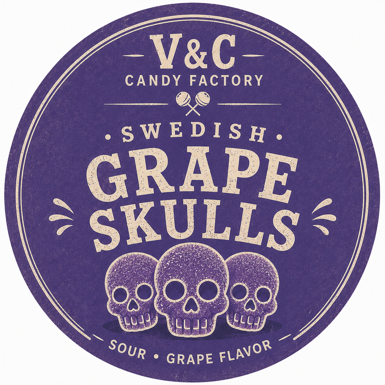 Swedish Grape Skulls