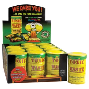 Toxic Waste Sour Candy Drums
