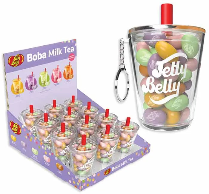 Jelly Belly - Boba Milk Tea - Mini Cup Keychain