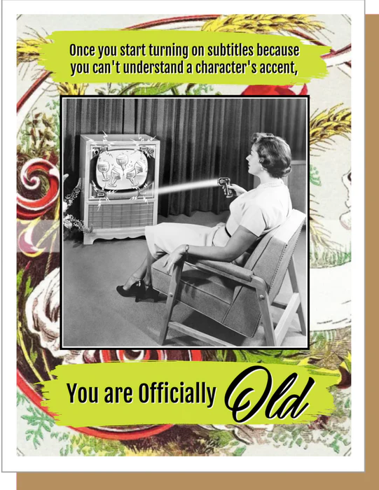 Subtitles - Birthday Greeting Card