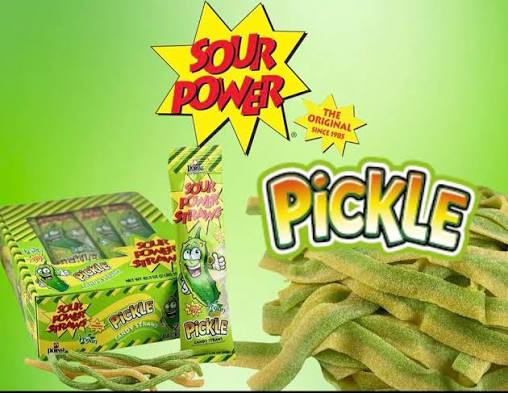 Pickle Sour Power Straws