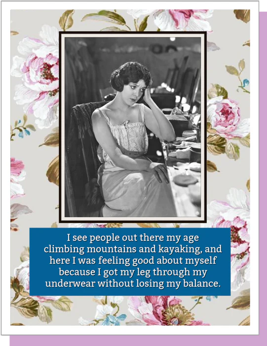 Losing My Balance - Friendship Greeting Card