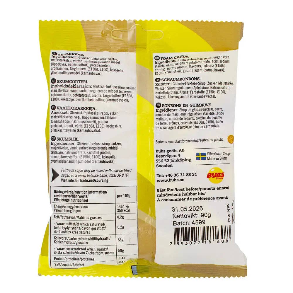 Swedish Bubs Goody Banana Toffee Mini Ovals