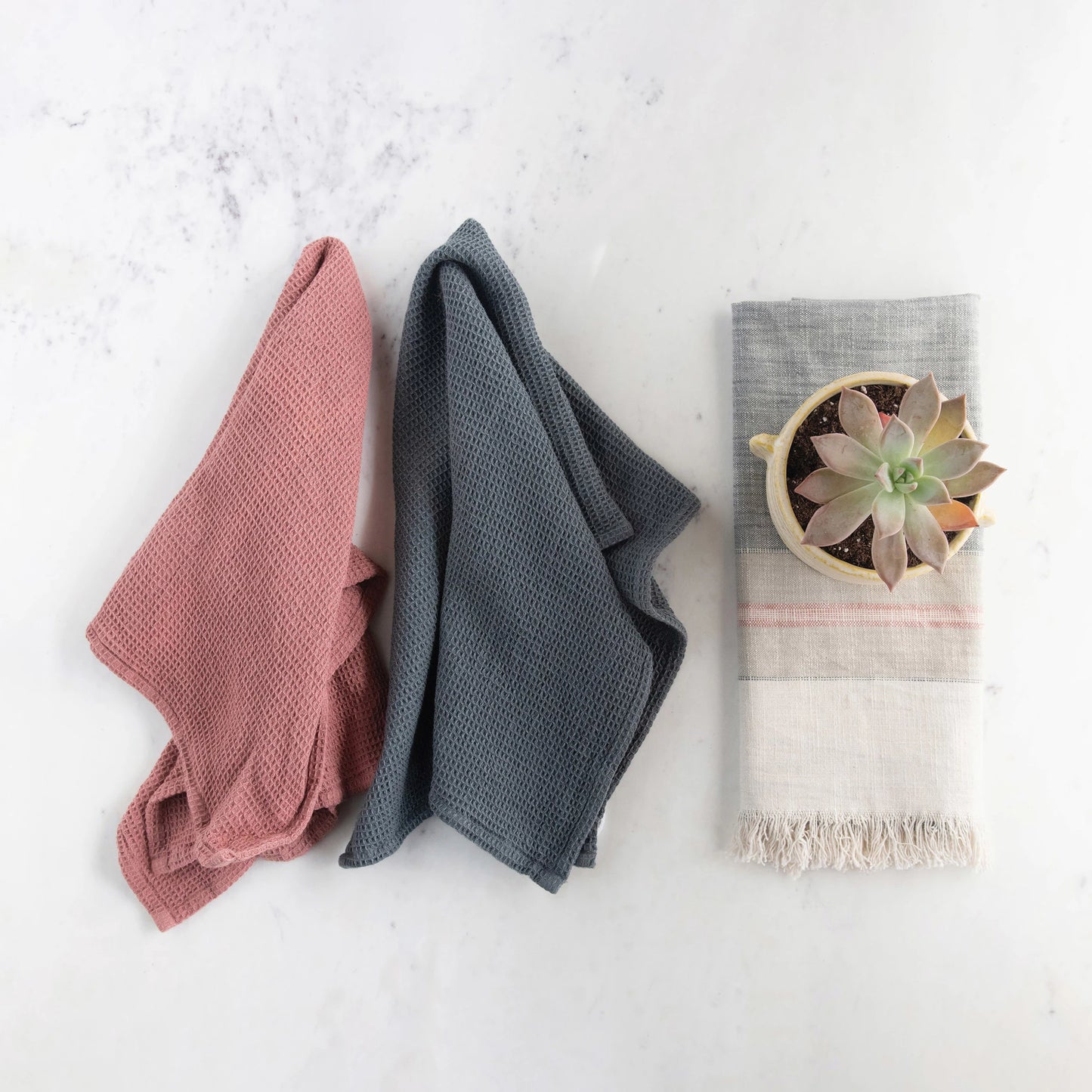 Earth Tone - Cotton Kitchen Towel - Set of 3
