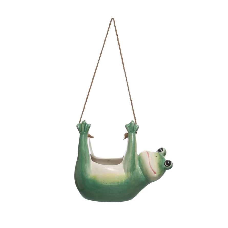 Frog - Hanging Planter