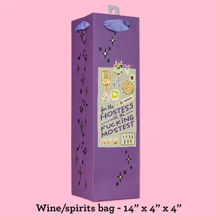 Hostess With the Fucking Mostest - Deluxe Wine Gift Bag