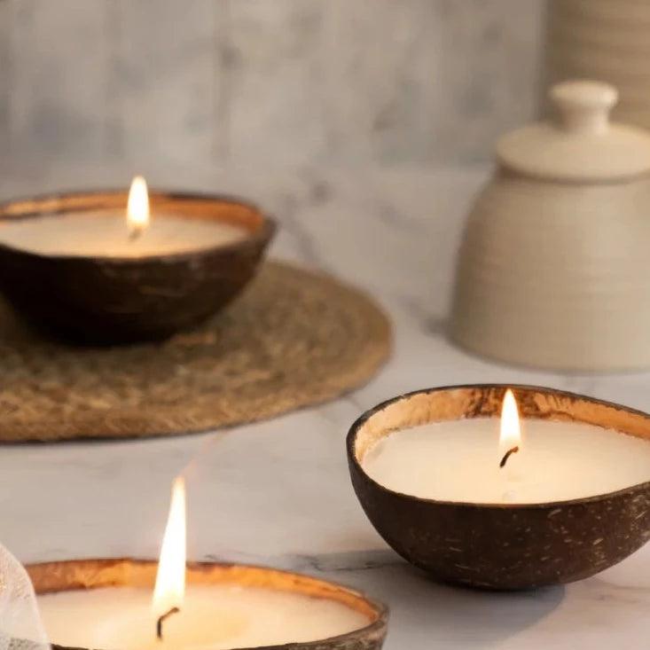 Coconut Shell Candle