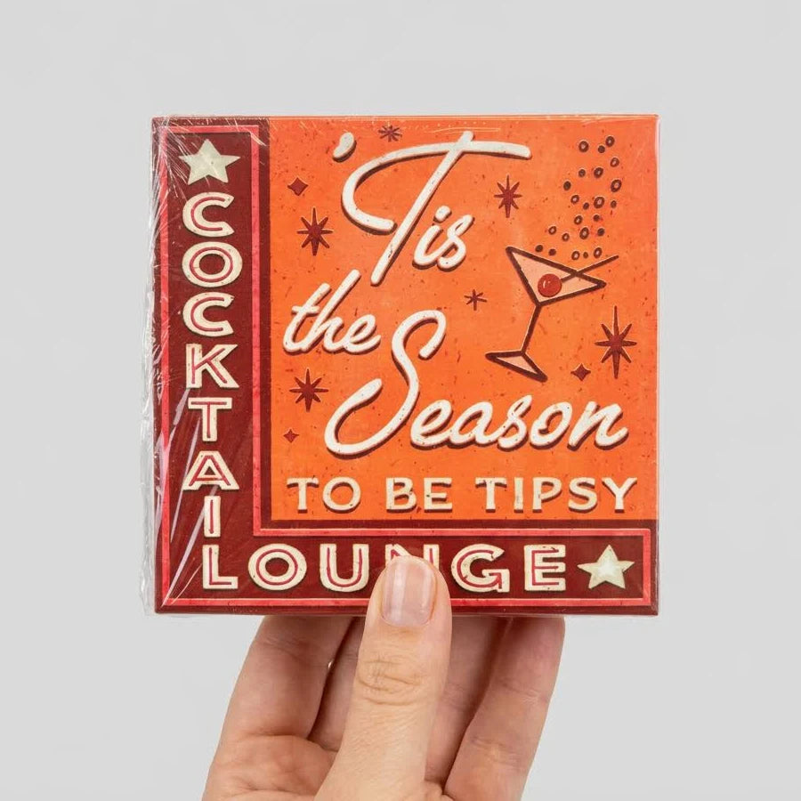Vintage Christmas Cocktail Bar Sayings - Extra Large Matchbox