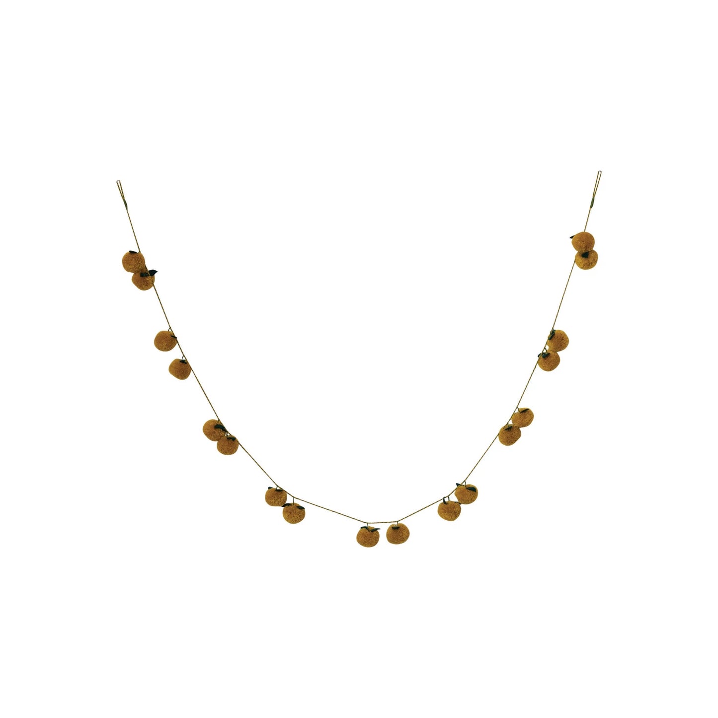 Lemon Pom Pom Garland - Mustard & Green