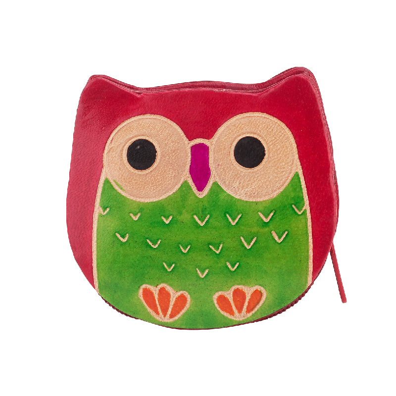 Owl - Leather Coin Purse