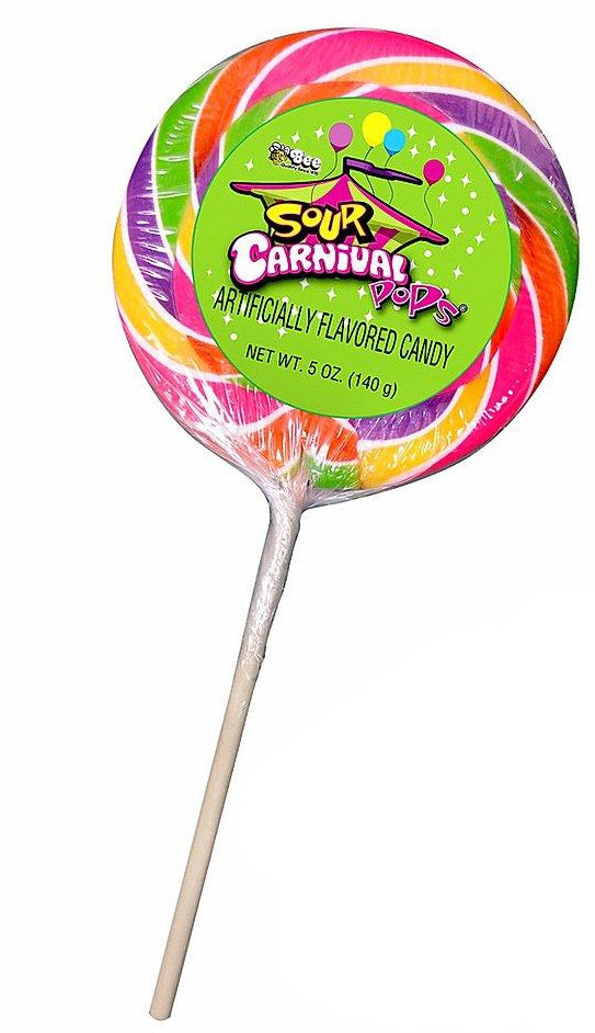 Giant Carnival Sour Apple Lollipop - Ganje’s