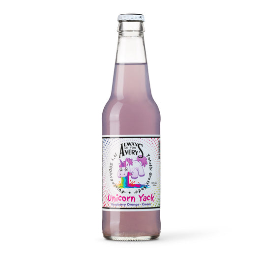 Averys - Unicorn Yack - Raspberry & Orange Cream Soda