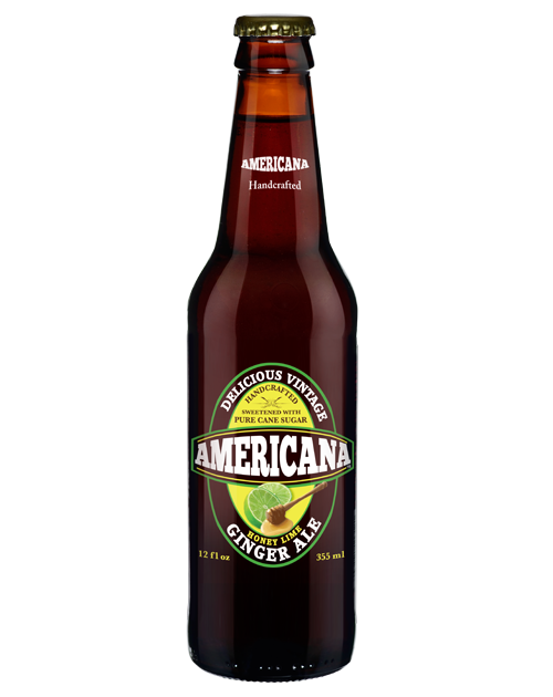 Americana - Honey Lime Ginger Ale Soda - Ganje’s