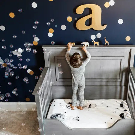 Rookie Human Crib Sheet - Organic Cotton - Frieda & The Balloon - Ganje’s