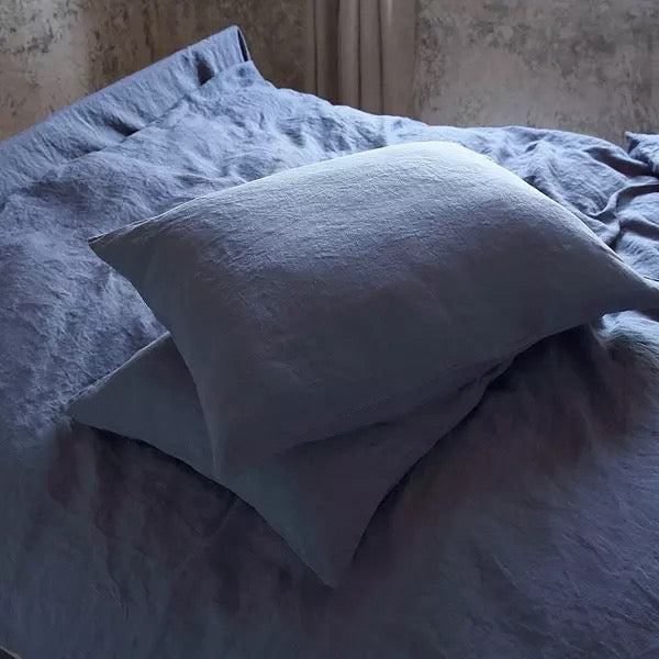 French Linen Sheet Set - Ink - Ganje’s