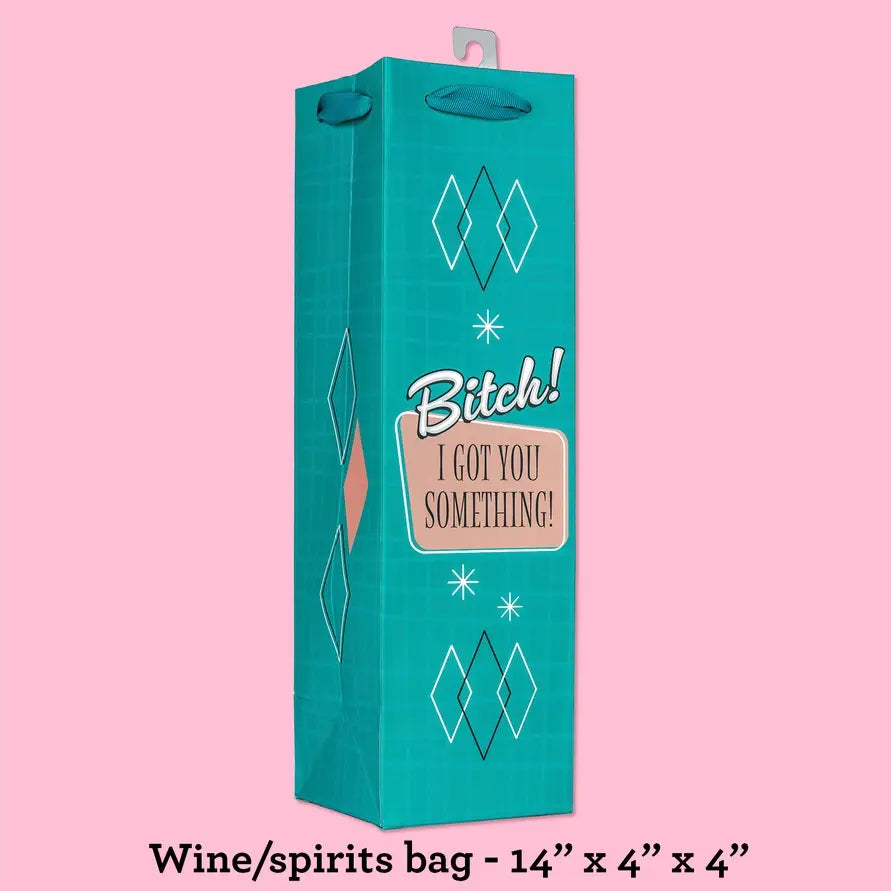 Bad Grandma Designs - Bitch I Got You Something deluxe wine bag