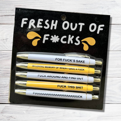 Fresh out of Fucks - Pen Set