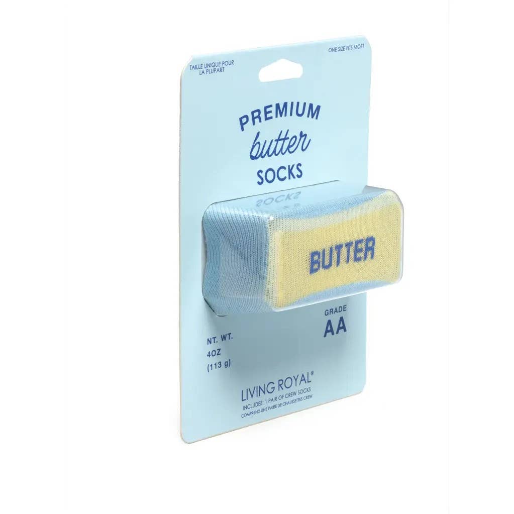 Butter Stick - 3D Packaged Crew Socks