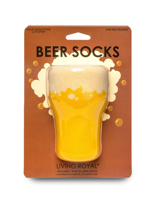 Beer Glass - 3D Packaged Crew Socks