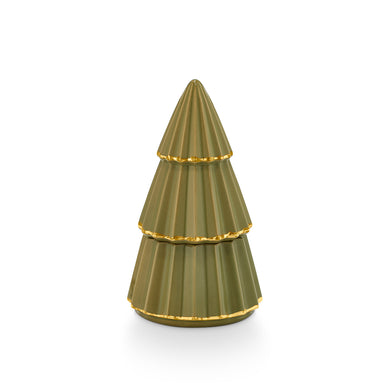 Green Gilded Tree Candle - Fresh Balsam