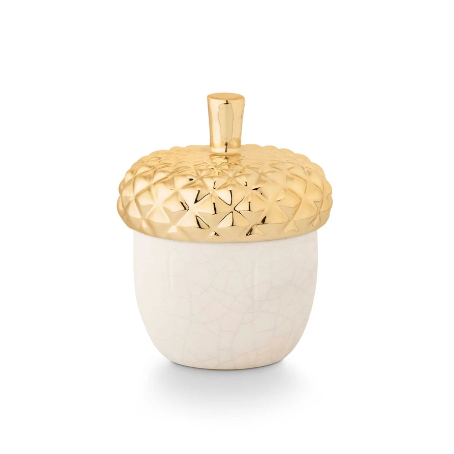 Autumn Chestnut Acorn - Ceramic Candle