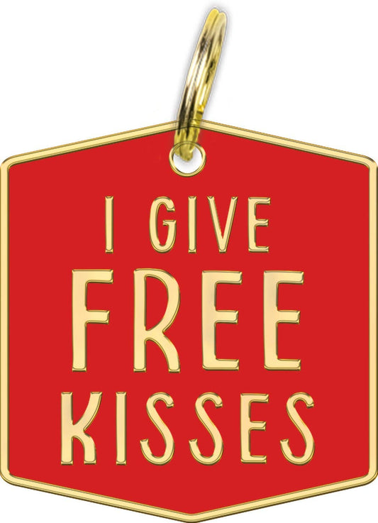I Give Free Kisses - Collar Charm