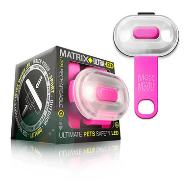 Max & Molly - LED Pet Safety Light - Pink