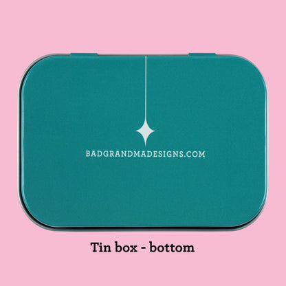 Bad Grandma Designs - Very Important Shit stash tin - purse-size food-safe tin box