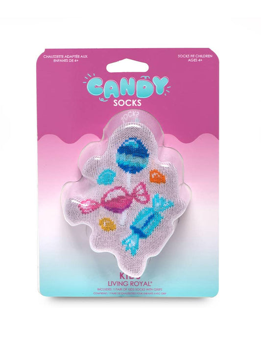 Assorted Candy - 3D Packaged Kids Crew Socks