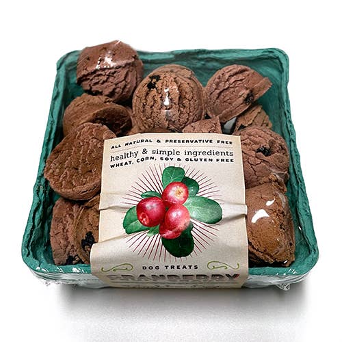 Cranberry Dog Treat Fruit Crate Box - Bubba Rose Biscuit Co.