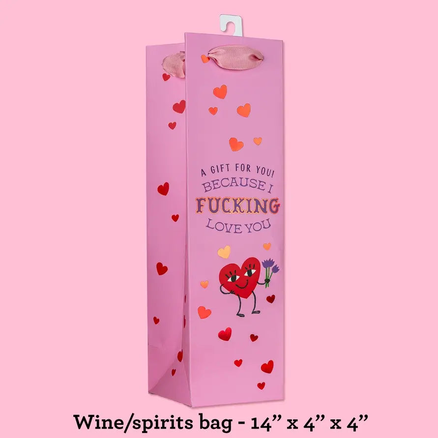 Bad Grandma Designs - Because I Fucking Love You deluxe wine bag