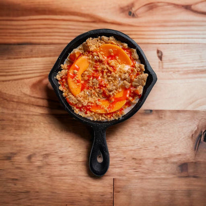Peach Cobbler Iron Skillet - Candle