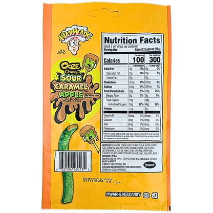 Warheads Ooze Chewz - Sour Caramel Apple