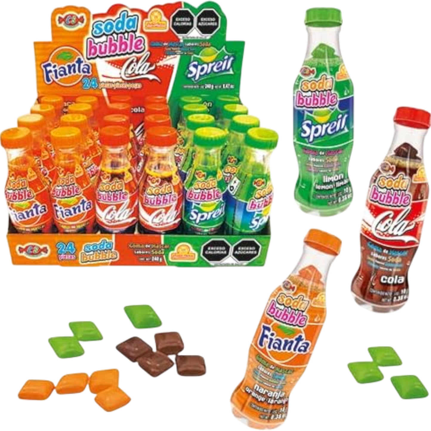 Soda Bubble Gum Candy