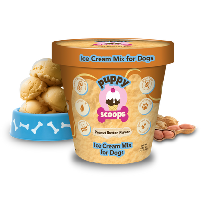 Puppy Scoops Ice Cream Mix - Peanut Butter