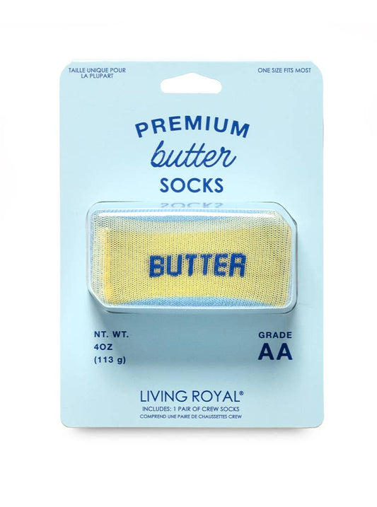 Butter Stick - 3D Packaged Crew Socks