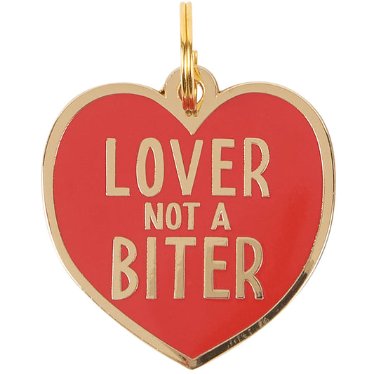 Lover, Not A Biter - Collar Charm