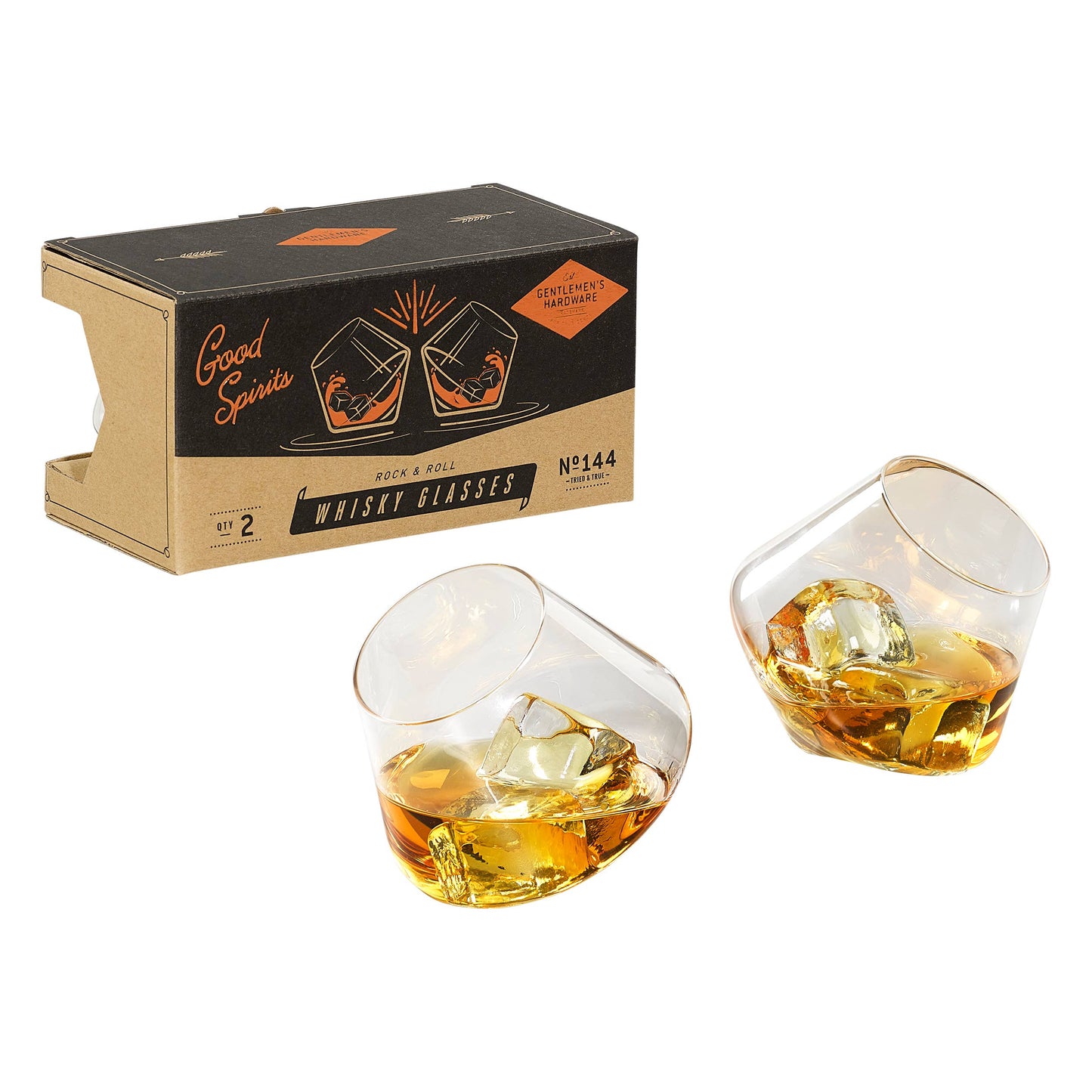 Rock & Roll Rocking Whisky Glasses - Set of 2 - No. 144