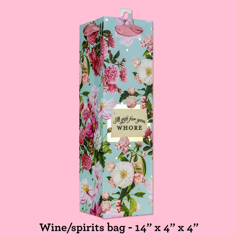 A Gift For You Whore - Deluxe Wine Gift Bag