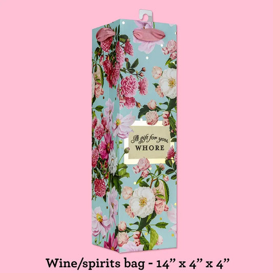 A Gift For You Whore - Deluxe Wine Gift Bag