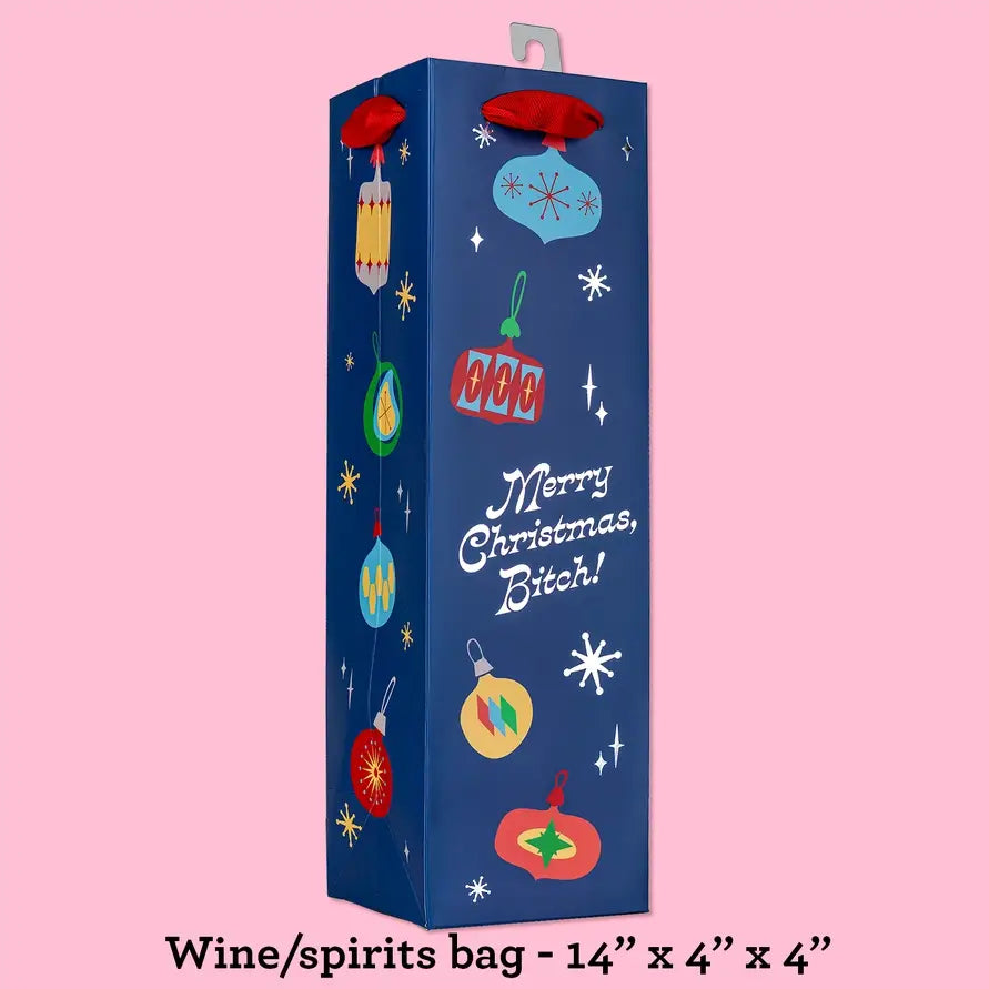 Merry Christmas Bitch - Deluxe Wine Gift Bag