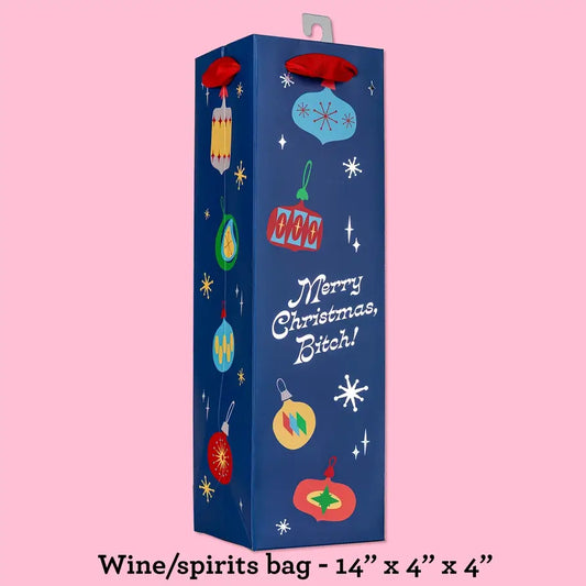 Merry Christmas Bitch - Deluxe Wine Gift Bag