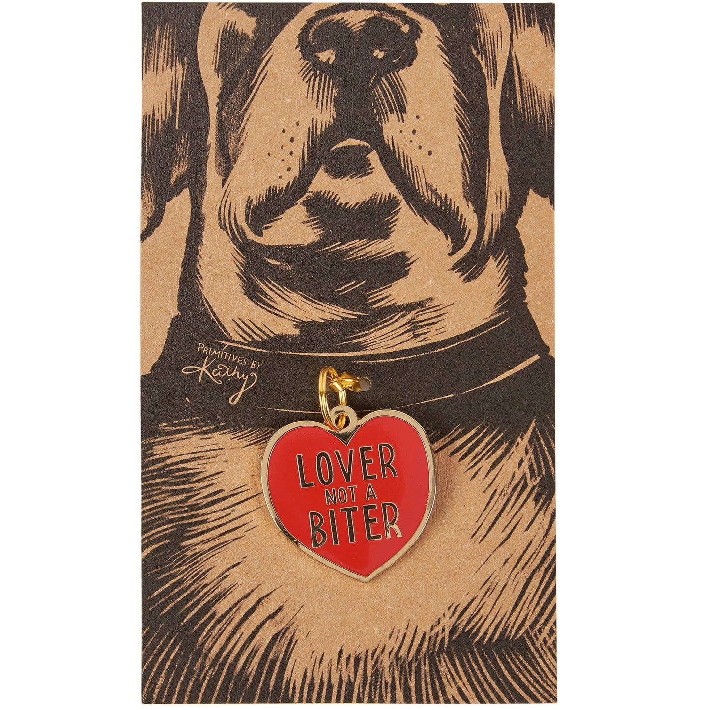 Lover, Not A Biter - Collar Charm