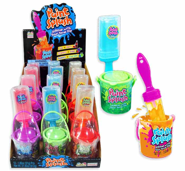 Paint Splash Lollipop - Sour Syrup