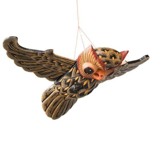Flying Owl - Wooden Hanging