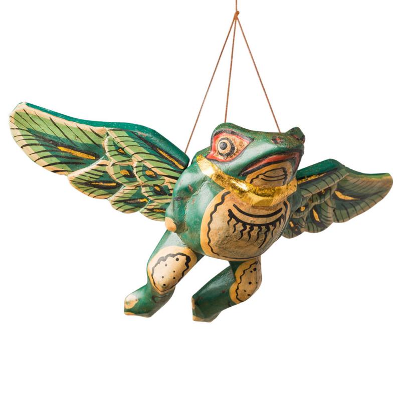 Flying Frog - Wooden Hanging