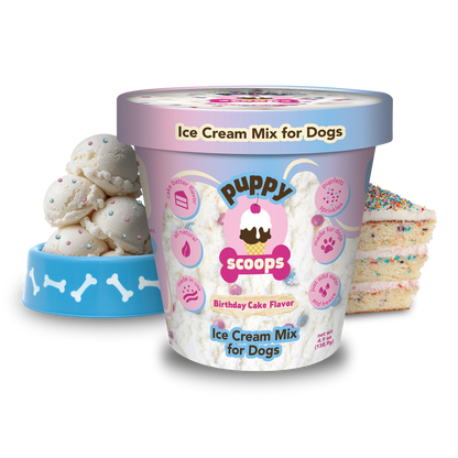 Puppy Scoops Ice Cream Mix - Birthday Cake